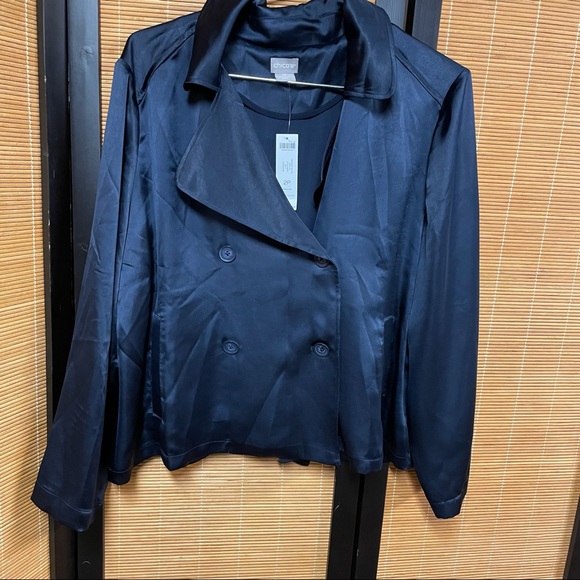 Petite Double-Breasted Washer Jacket - Picture 7 of 11